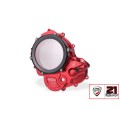 CNC Racing TROY BAYLISS LIMITED EDITION Clear Wet Clutch Cover for the Ducati Hypermotard 698 Mono CNC Racing TROY BAYLISS LIMITED EDITION Clear Wet Clutch Cover for the Ducati Hypermotard 698 Mono